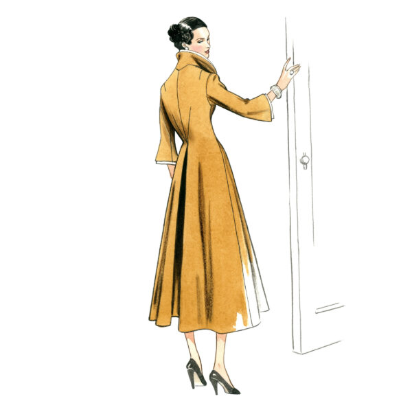 Vogue Schnittmuster V1738 - Mantel - Retro ca. 1948 - Eleganz – Bild 3