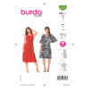 Burda Style Schnittmuster Nr. 6133 - Kleid - Kleider mit schwingendem Rock