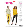 Burda Style Schnittmuster Nr. 6151 - Pullover - Long-Pulli