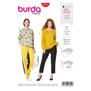Burda Style Schnittmuster Nr. 6151 - Pullover - Long-Pulli
