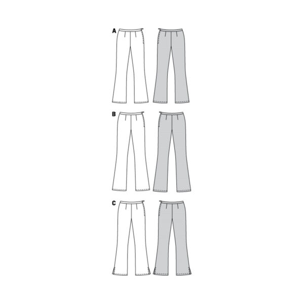 Burda Style Schnittmuster Nr. 6152 - Bootcut-Hosen - 3 Varianten – Bild 12