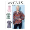 McCalls Schnittmuster M7324 - Bluse - mit Sattel und Knopfleiste