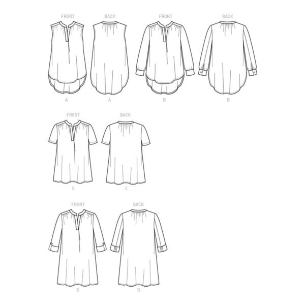 McCalls Schnittmuster M7324 - Bluse - mit Sattel und Knopfleiste – Bild 5