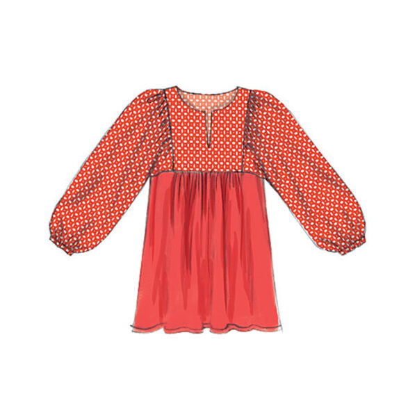 McCalls Schnittmuster M7325 - Bluse - lässige Weite - Trachtenstil – Bild 3