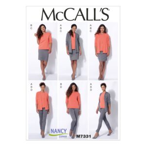 McCalls Schnittmuster M7331 - Set - Rock - Bluse - Hose - Jacke