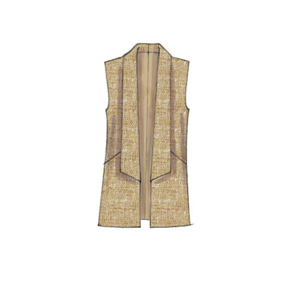 McCalls Schnittmuster M7332 - Jacke - Cardigan - Weste – Bild 3