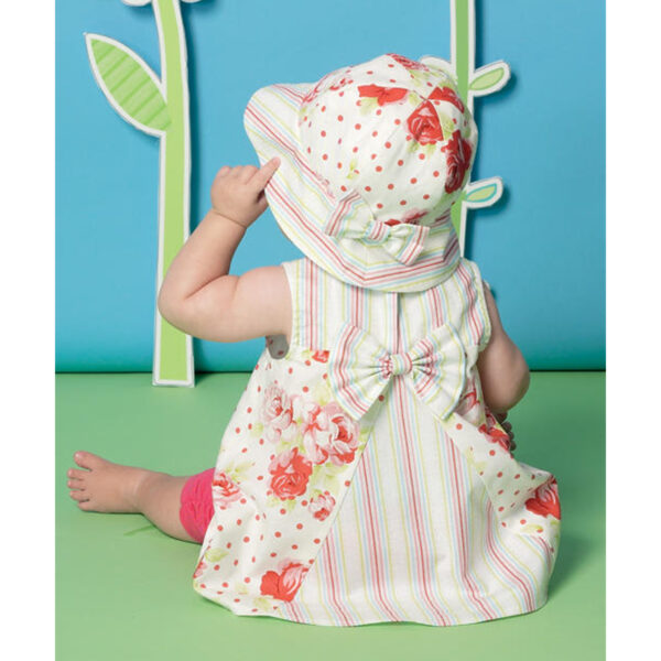McCalls Schnittmuster M7342 - Baby - Kleidchen mit Hose und Hut – Bild 2