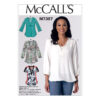 McCalls Schnittmuster M7357 - Bluse - leger - mit drei Ärmelvarianten