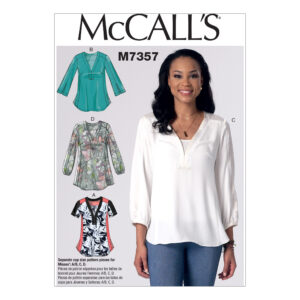 McCalls Schnittmuster M7357 - Bluse - leger - mit drei Ärmelvarianten