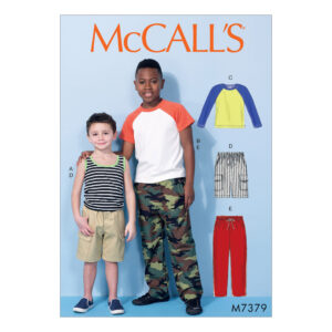 McCalls Schnittmuster M7379 - Hose - Shirt - Jungen