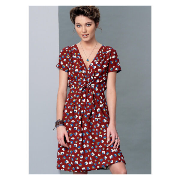 McCalls Schnittmuster M7381 - Kleid mit angesetztem Rockteil - Schulter geriehen – Bild 2