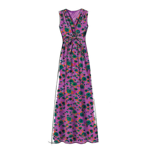 McCalls Schnittmuster M7381 - Kleid mit angesetztem Rockteil - Schulter geriehen – Bild 3