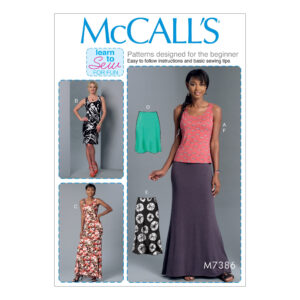 McCalls-Schnittmuster-M7386 - Kleid - Rock - Top