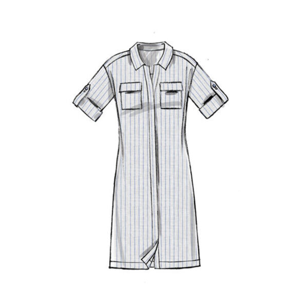 McCalls Schnittmuster M7387 - Kleid - Bluse - Hemdblusenkleid – Bild 3