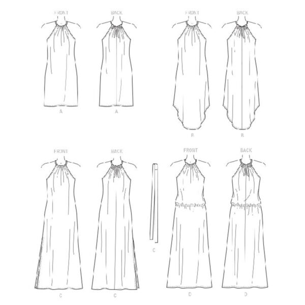 McCalls Schnittmuster M7405 - Kleid - Raffung - ärmellos – Bild 7
