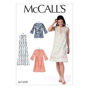 McCalls Schnittmuster M7408 - Kleid - schlicht - einfacher Schnitt