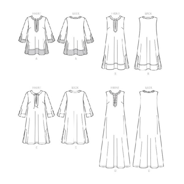 McCalls Schnittmuster M7408 - Kleid - schlicht - einfacher Schnitt – Bild 9
