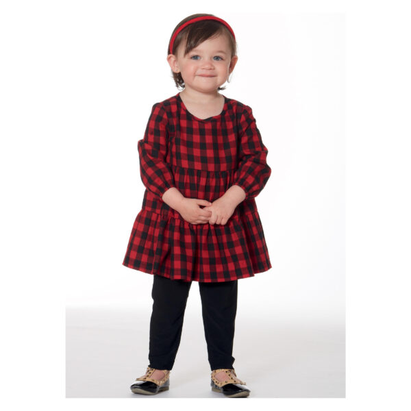 McCalls Schnittmuster M7458 - Kleid mit Legging - Rüschenkleid - Stufenrock – Bild 2
