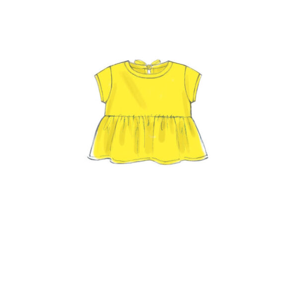 McCalls Schnittmuster M7458 - Kleid mit Legging - Rüschenkleid - Stufenrock – Bild 5