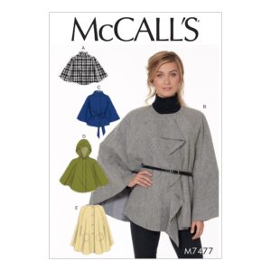 McCalls Schnittmuster M7477 - Cape - Poncho - Überwurf