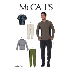 McCalls Schnittmuster M7486 - Sportanzug - Laufanzug - Sportbekleidung - Männer