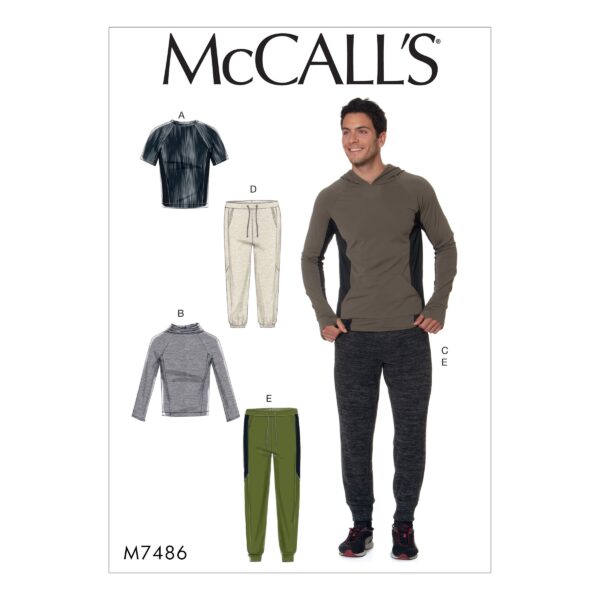 McCalls Schnittmuster M7486 - Sportanzug - Laufanzug - Sportbekleidung - Männer