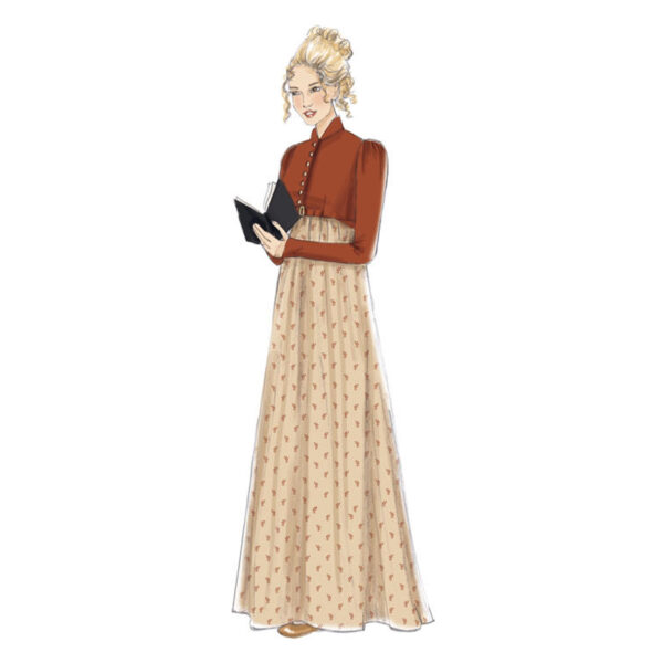 McCalls Schnittmuster M7493 - historisches Kostüm - Kleid - Kurzjacke – Bild 3