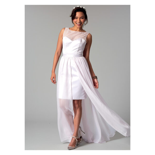 McCalls Schnittmuster M7507 - Kleid - mit Überrock - Schleppe – Bild 2