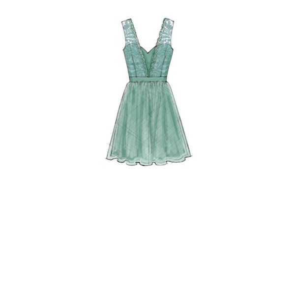 McCalls Schnittmuster M7507 - Kleid - mit Überrock - Schleppe – Bild 4