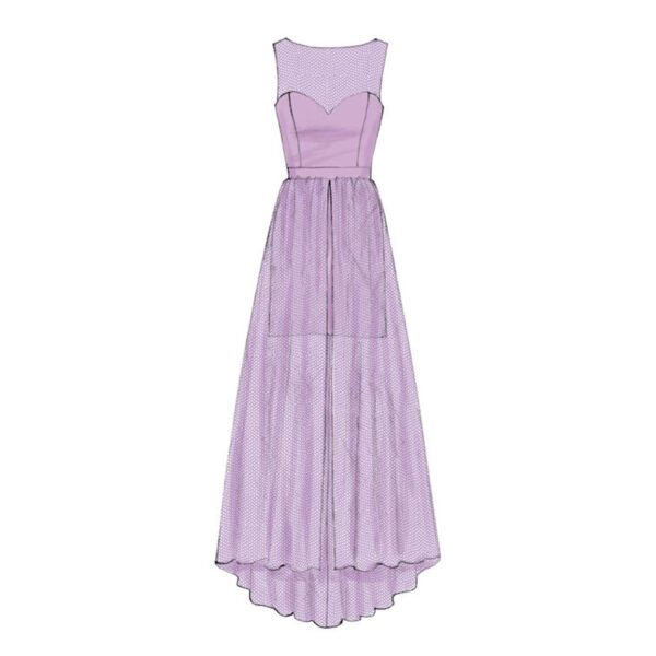 McCalls Schnittmuster M7507 - Kleid - mit Überrock - Schleppe – Bild 6