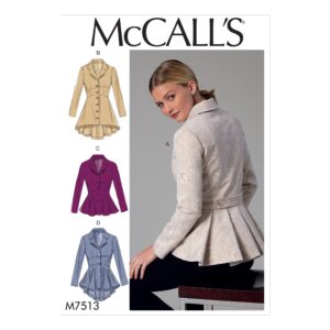 McCalls Schnittmuster M7513 - Jacke - Mantel - Schösschenteil