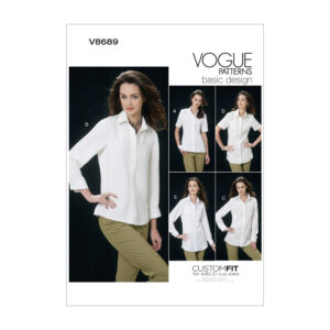 Vogue Schnittmuster V8689 - Blusenvarianten - Hemdbluse