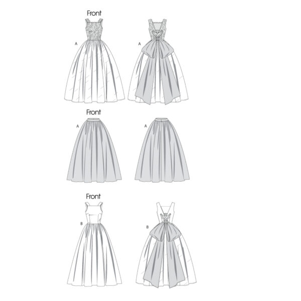 Vogue Schnittmuster V8729 - Abendkleid - Ballkleid - Festrobe - 50er Jahre – Bild 8
