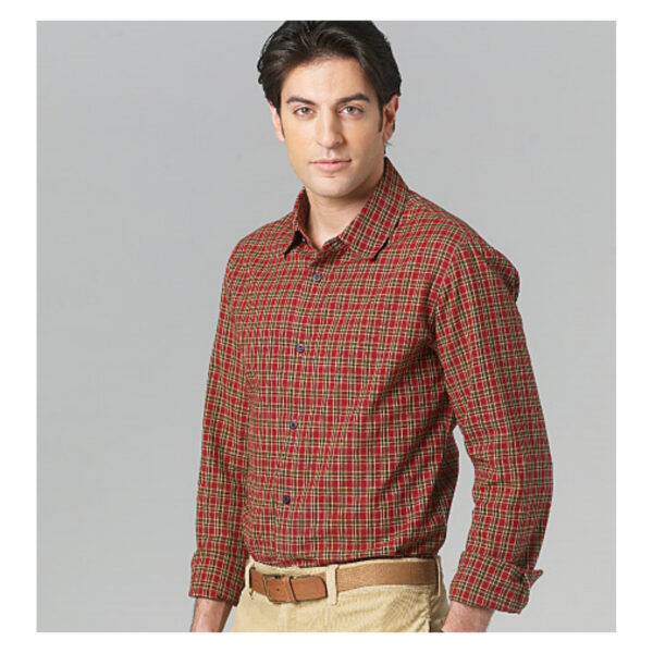 Vogue Schnittmuster V8759 - Hemd - Herren - 2 Kragenvarianten – Bild 2