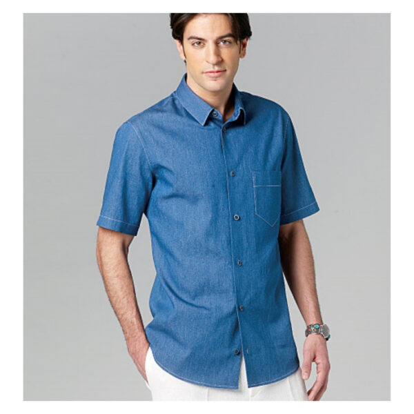 Vogue Schnittmuster V8759 - Hemd - Herren - 2 Kragenvarianten – Bild 6