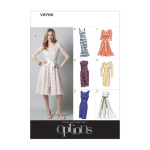 Vogue Schnittmuster V8766 - Kleid in Variationen - 6 Modelle