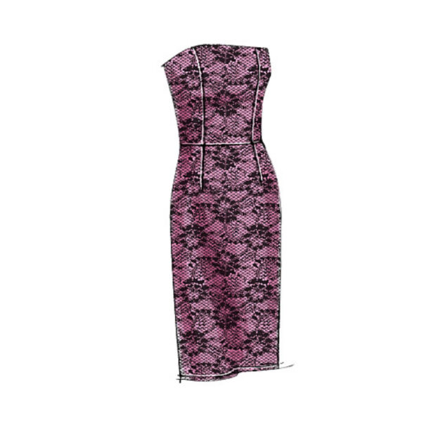 Vogue Schnittmuster V8766 - Kleid in Variationen - 6 Modelle – Bild 4
