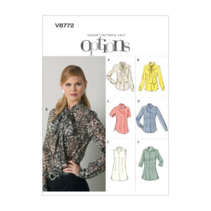 Vogue Schnittmuster V8772 - Bluse - 6 Varianten