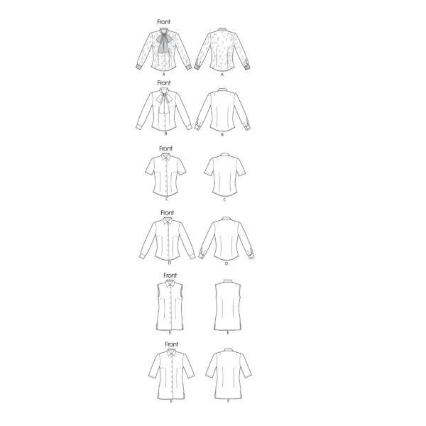 Vogue Schnittmuster V8772 - Bluse - 6 Varianten – Bild 11