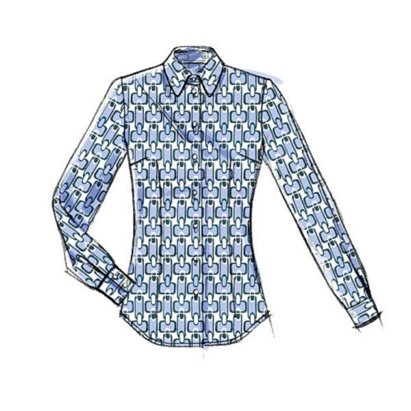 Vogue Schnittmuster V8772 - Bluse - 6 Varianten – Bild 7