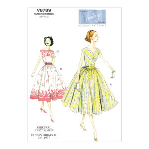 Vogue Schnittmuster V8789 - Kleid - Vintage - 50er Jahre Stil