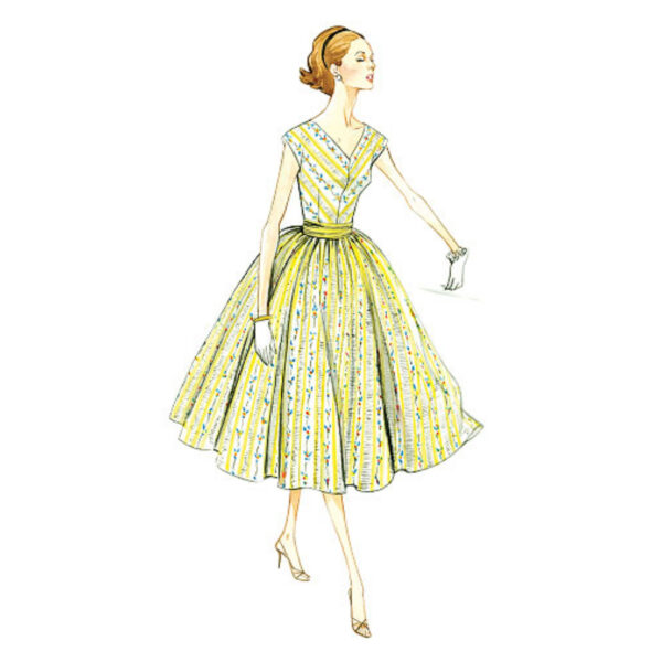 Vogue Schnittmuster V8789 - Kleid - Vintage - 50er Jahre Stil – Bild 2