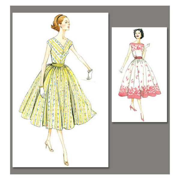 Vogue Schnittmuster V8789 - Kleid - Vintage - 50er Jahre Stil – Bild 3