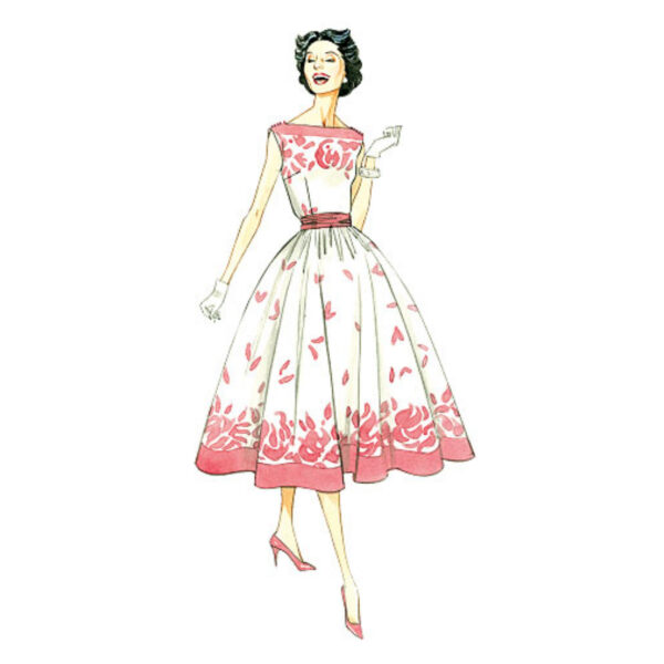 Vogue Schnittmuster V8789 - Kleid - Vintage - 50er Jahre Stil – Bild 4