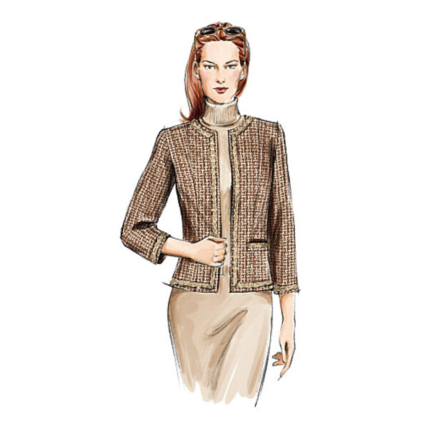 Vogue Schnittmuster V7975 - Jacken Variationen - 5 Modelle – Bild 2