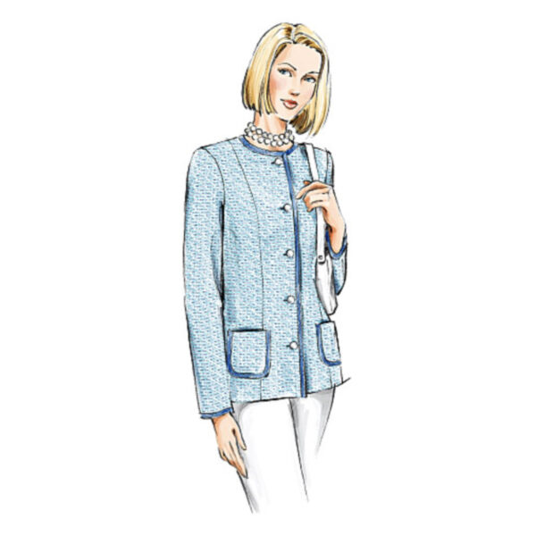 Vogue Schnittmuster V7975 - Jacken Variationen - 5 Modelle – Bild 6