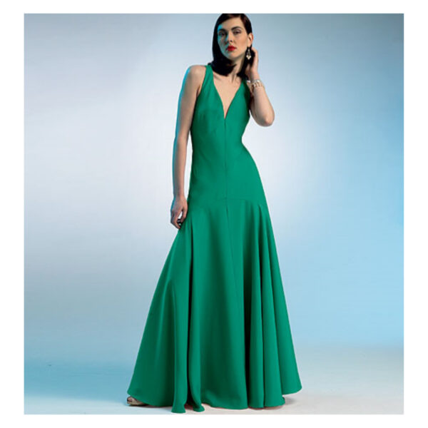 Vogue Schnittmuster V8814 - Kleid mit Trägern - rückenfrei – Bild 2