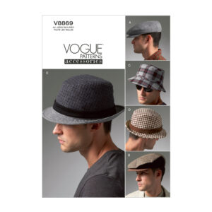 Vogue Schnittmuster V8869 - Herrenhüte - Kopfbedeckung