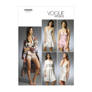 Vogue Schnittmuster V8888 - Nachtwäsche - Morgenmantel - Hemdchen