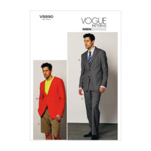 Vogue Schnittmuster V8890 - Herrenanzug - Sakko - Hosenvariante
